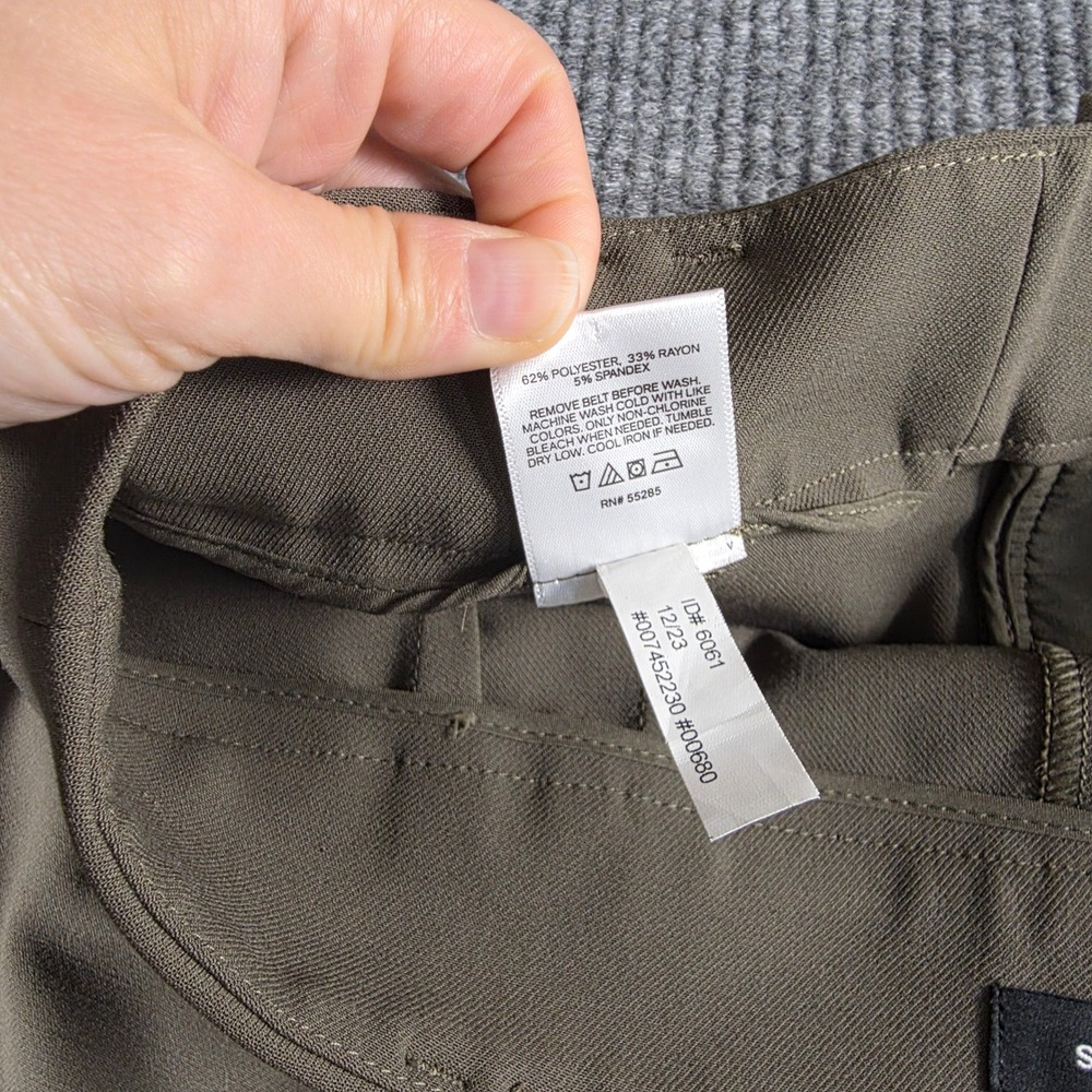 Express Womens Olive Green High Waisted Cargo Tapered Utility Pants Size 4R - Picture 8 of 8